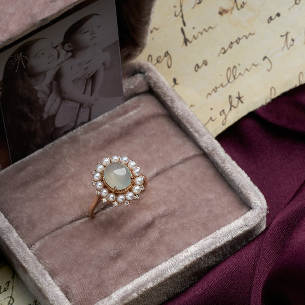 Vintage Honeymoon Cocktail Ring (18KT)