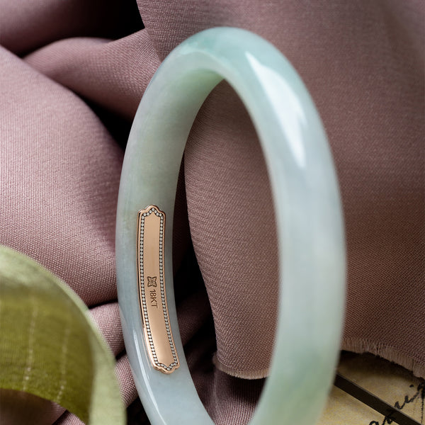 The New Classics Jade Bangle (18KT)